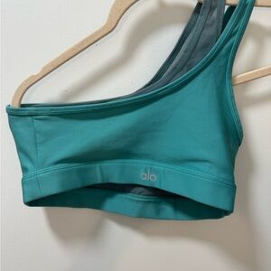 Lululemon Athletica Green Asymmetrical Sports Bra